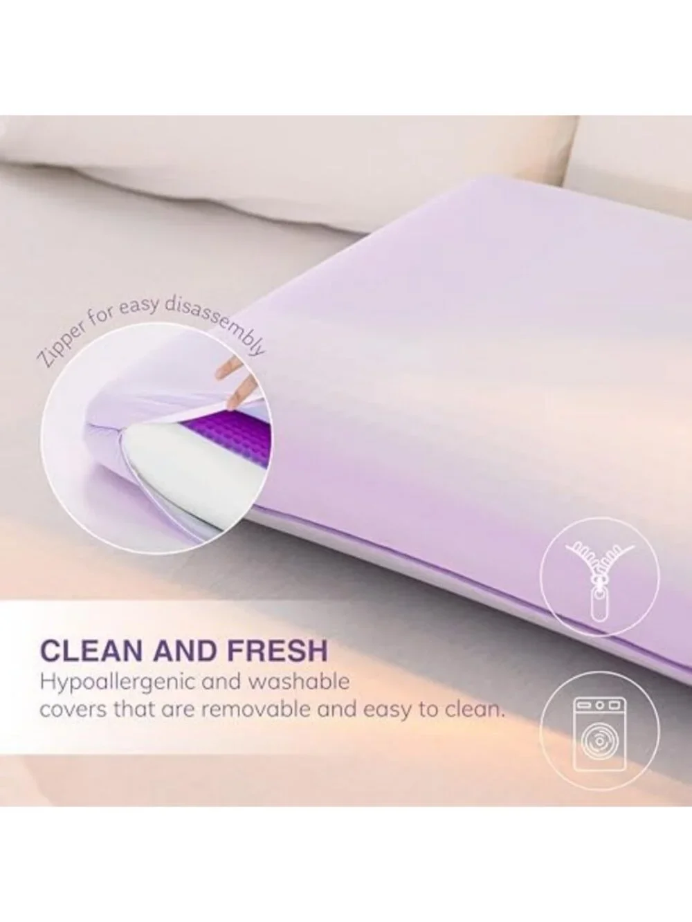 Cooling Gel Memory Foam Pillow - Reversible Design, Neck Support, Comfort Sleep